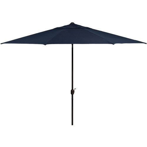 Hanover - Montclair 11' Umbrella - Navy/Brown-United Backyard