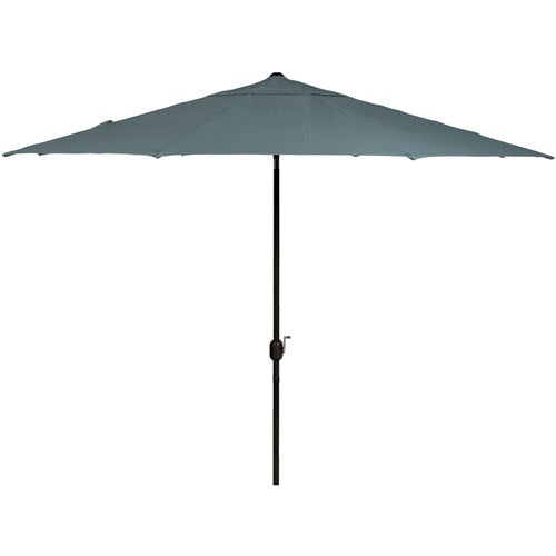 Hanover - Montclair 11' Umbrella - Ocean Blue/Brown-United Backyard