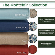 Hanover - Montclair 11' Umbrella - Tan/Brown-United Backyard