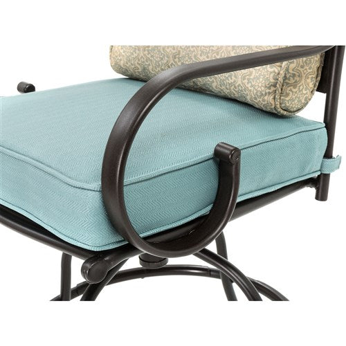 Hanover - Montclair 11200-2SWBR Bar Chair Dining Cushion S/2 - Blue-United Backyard