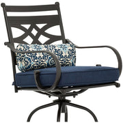 Hanover - Montclair 11200-2SWBR Bar Chair Dining Cushion S/2 - Navy-United Backyard