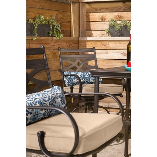 Hanover - Montclair 11200-2SWBR Bar Chair Dining Cushion S/2 - Tan-United Backyard