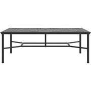 Hanover - Montclair 11pc: 10 Swivel Rockers, 60"x84" Rectangle Dining Table - Navy/Brown (MCLRDN11PCSW10-NVY)-United Backyard