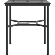 Hanover - Montclair 5pc High Dining: 4 Swivel Chairs, 33" Square High Dining Table - Ocean Blue/Brown-United Backyard