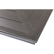 Hanover - Montclair 7pc: 6 Swivel Rockers, 40x66" Dining Table, Umbrella & Base - Tan/Brown-United Backyard