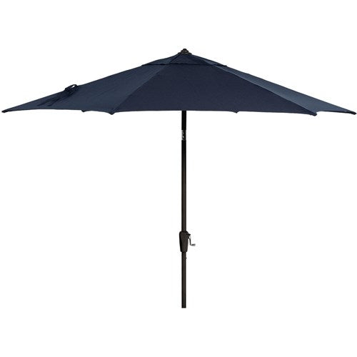 Hanover - Montclair 9' Umbrella - Navy/Brown-United Backyard