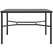 Hanover - Montclair 9pc High Dining: 8 Swivel Chairs, 60" High Table, Umbrella & Base - Navy/Brown-United Backyard