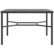 Hanover - Montclair 9pc High Dining: 8 Swivel Chairs, 60" High Table, Umbrella & Base - Ocean Blue/Brown-United Backyard