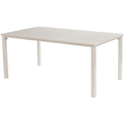 Hanover - Morrison 7pc Dining: 6 Sling Chairs and 66"x38" Slat Table - White/Multi-United Backyard