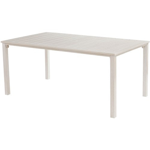 Hanover - Morrison 7pc Dining: 6 Sling Chairs and 66"x38" Slat Table - White/Multi-United Backyard