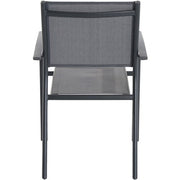 Hanover - Naples 11pc Dining Set: 10 Sling Back Chairs, 1 Aluminum Table - Aluminum-United Backyard