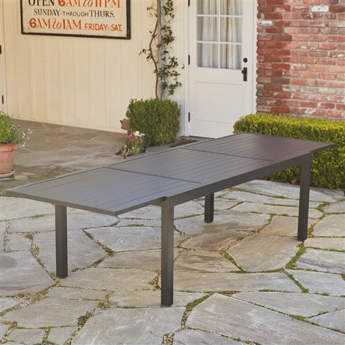 Hanover - Naples 11pc Dining Set: 10 Sling Back Chairs, 1 Aluminum Table - Aluminum-United Backyard