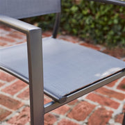 Hanover - Naples 11pc Dining Set: 10 Sling Back Chairs, 1 Aluminum Table - Aluminum-United Backyard