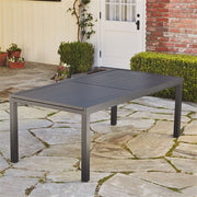 Hanover - Naples 11pc Dining Set: 10 Sling Back Chairs, 1 Aluminum Table - Aluminum-United Backyard