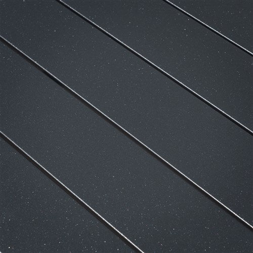 Hanover - Naples 7pc: 6 Aluminum Folding Sling Chairs, Aluminum Extension Table - Gray/Gray-United Backyard