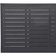 Hanover - Naples 7pc: 6 High Back Padded Sling Chairs, Aluminum Extension Table - Gray/Gray-United Backyard