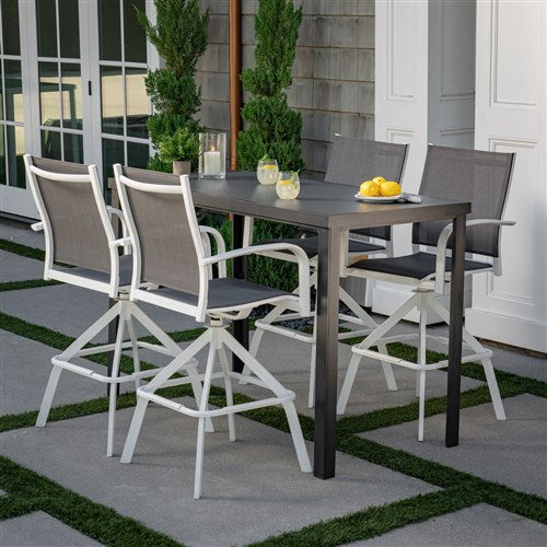 Hanover - Naples Aluminum Sling Bar Chair-United Backyard