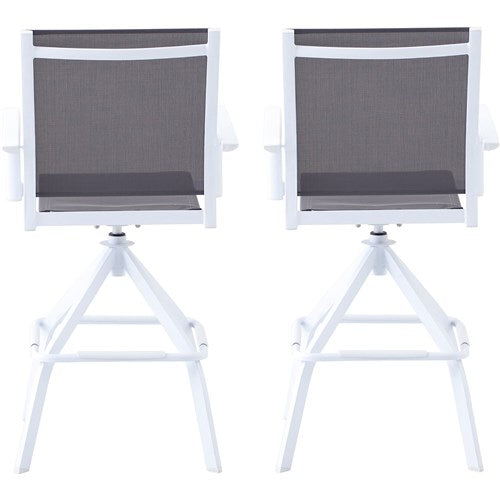 Hanover - Naples Aluminum Sling Bar Chair-United Backyard