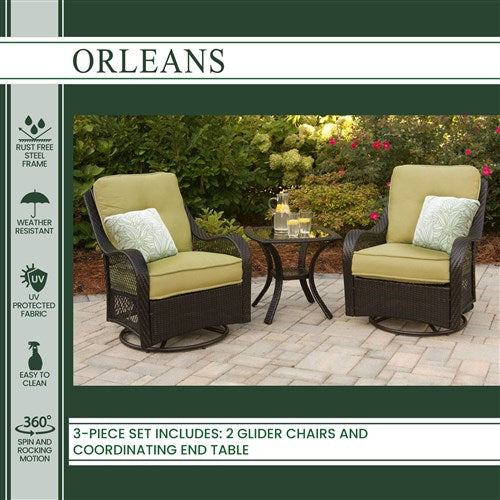 Hanover - Orleans 3pc Seating Set-United Backyard