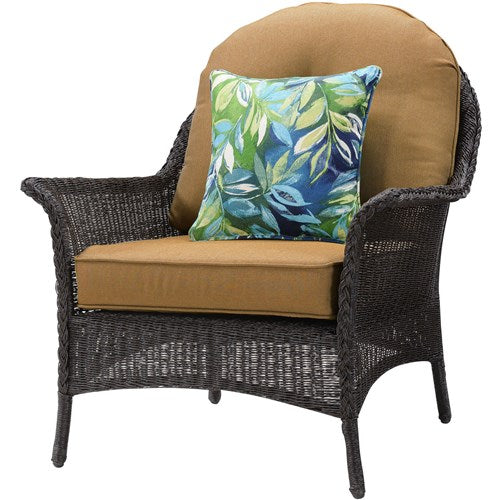 Hanover - San Marino 4pc Fire Pit Set with Tan Tile Top - Brown/Tan-United Backyard