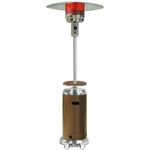 Hanover - Steel Umbrella Patio Heater, 7' tall, Propane, 41,000 BTU - Bronze/Stainless Steel-United Backyard