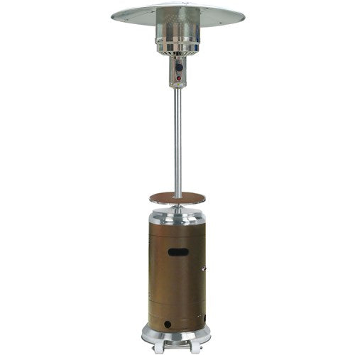 Hanover - Steel Umbrella Patio Heater, 7' tall, Propane, 48,000 BTU - Bronze/Stainless Steel-United Backyard