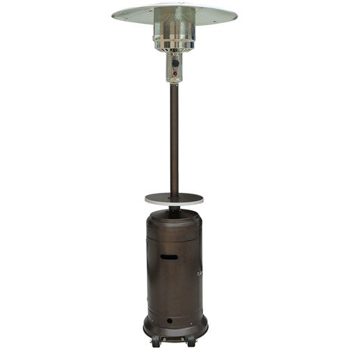 Hanover - Steel Umbrella Patio Heater, 7' tall, Propane, 48,000 BTU - Hammered Bronze-United Backyard