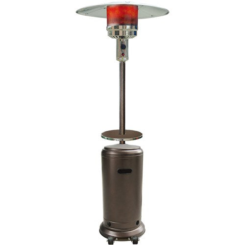 Hanover - Steel Umbrella Patio Heater, 7' tall, Propane, 48,000 BTU - Hammered Bronze-United Backyard