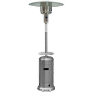 Hanover - Steel Umbrella Patio Heater, 7' tall, Propane, 48,000 BTU - Stainless-United Backyard