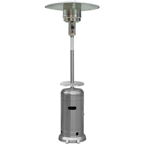 Hanover - Steel Umbrella Patio Heater, 7' tall, Propane, 48,000 BTU - Stainless-United Backyard