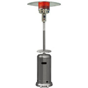 Hanover - Steel Umbrella Patio Heater, 7' tall, Propane, 48,000 BTU - Stainless Steel-United Backyard