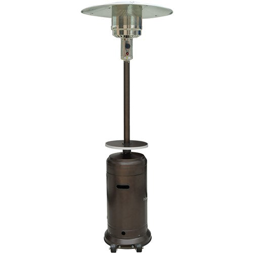 Hanover - Steel Umbrella patio heater, 7' tall, propane, 48,000 BTU - Hammered Bronze-United Backyard