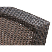 Hanover - Strathmere 4pc: Sofa, 2 Swivel Gliders, Woven Coffee Table - Brown/Red-United Backyard