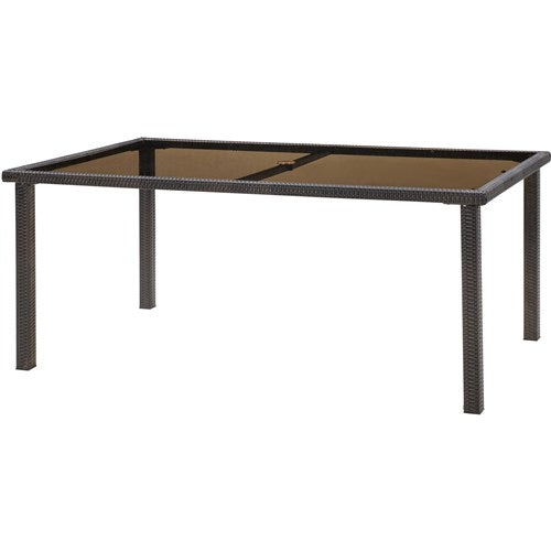 Hanover - Strathmere Rectangle Dining Table - Brown/Glass-United Backyard