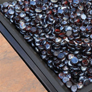 Hanover - Summer Nights 5pc Fire Pit: 4 cushion rockers, woven fire pit with tile top - Tan/Durastone-United Backyard