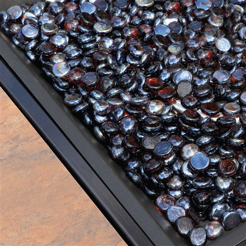 Hanover - Summer Nights 5pc Fire Pit: 4 cushion rockers, woven fire pit with tile top - Tan/Durastone-United Backyard