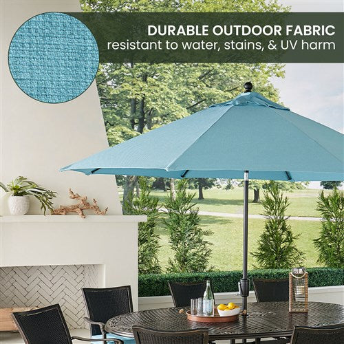 Hanover - Traditions 11' Market Umbrella - Blue-United Backyard