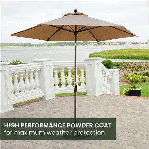 Hanover - Traditions 11' Market Umbrella - Tan-United Backyard