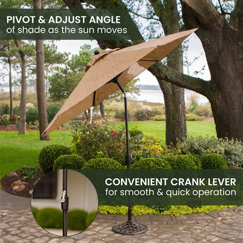 Hanover - Traditions 11' Market Umbrella - Tan-United Backyard