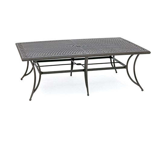 Hanover - Traditions 11pc: 10 Dining Chairs, 60x84" Cast Table - Blue/Cast-United Backyard