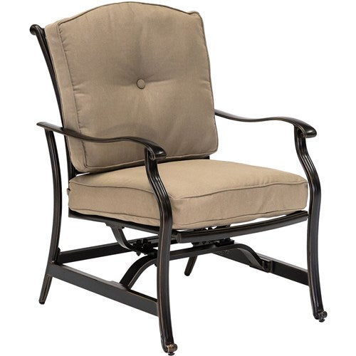 Hanover - Traditions 2pc Set: 2 Cushioned Deep Seating Rockers - Tan/Bronze-United Backyard