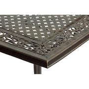 Hanover - Traditions 9pc: 8 Swivel Rockers, 60" Square Cast Table - Tan/Cast-United Backyard