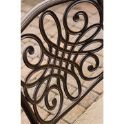 Hanover - Traditions 9pc: 8 Swivel Rockers, 60" Square Glass Top Table, Umbrella, Base - Tan/Glass-United Backyard