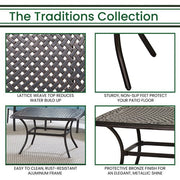 Hanover - Traditions Alumicast Coffee Table - Bronze Cast-United Backyard