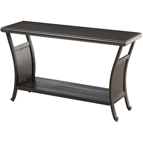 Hanover - Traditions Cast Aluminum Console Table - Bronze-United Backyard