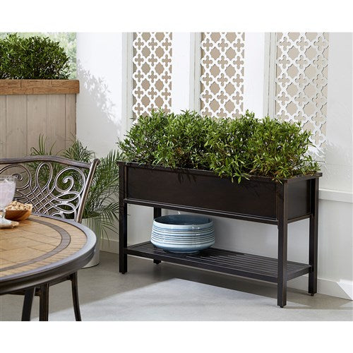 Hanover - Traditions Cast Aluminum Elevated Planter - Bronze-United Backyard