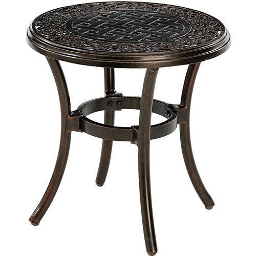 Hanover - Traditions Round 18" End Table - Bronze Cast-United Backyard