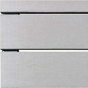 Hanover - Tucson 7pc: 6 Aluminum High Back Padded Chairs, Faux Wood Dining Table - Glass/Gray-United Backyard