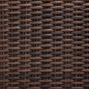 Hanover - Ventura 4pc Fire Pit Set with Tan Tile Top - Brown/Navy-United Backyard