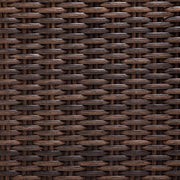 Hanover - Ventura Luxury Recliner with Pillow Accessory, All-weather, Resin Weave - Brown/Navy-United Backyard